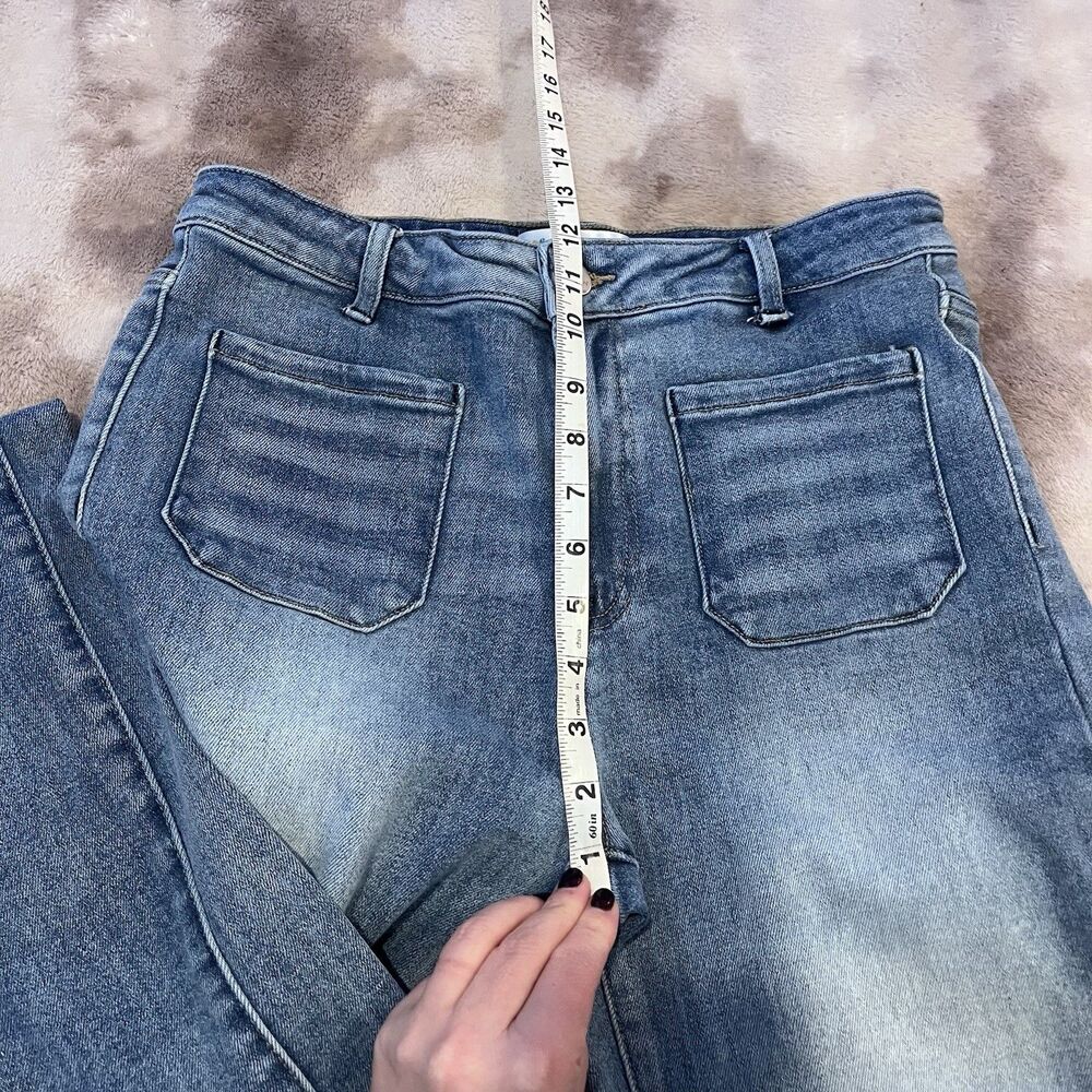 Freckled Poppy x Risen Jeans Women’s Wide Leg Denim 36” Jeans Size 11 / 30 - Picture 12 of 13